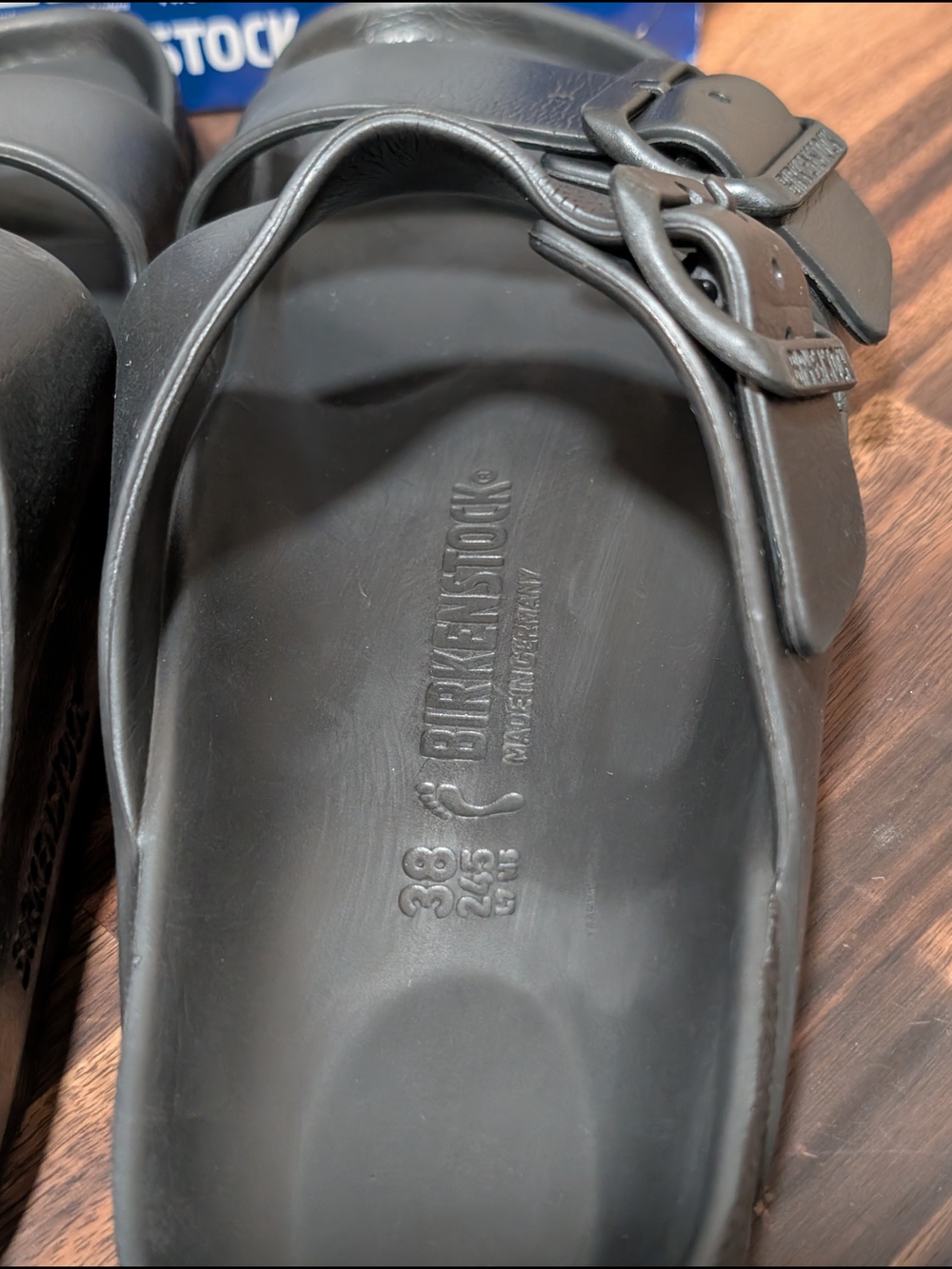 Unisex Birkenstock Arizona EVA Waterproof Sandals Black (Size 38) L-7 M-5 - Picture 7 of 16